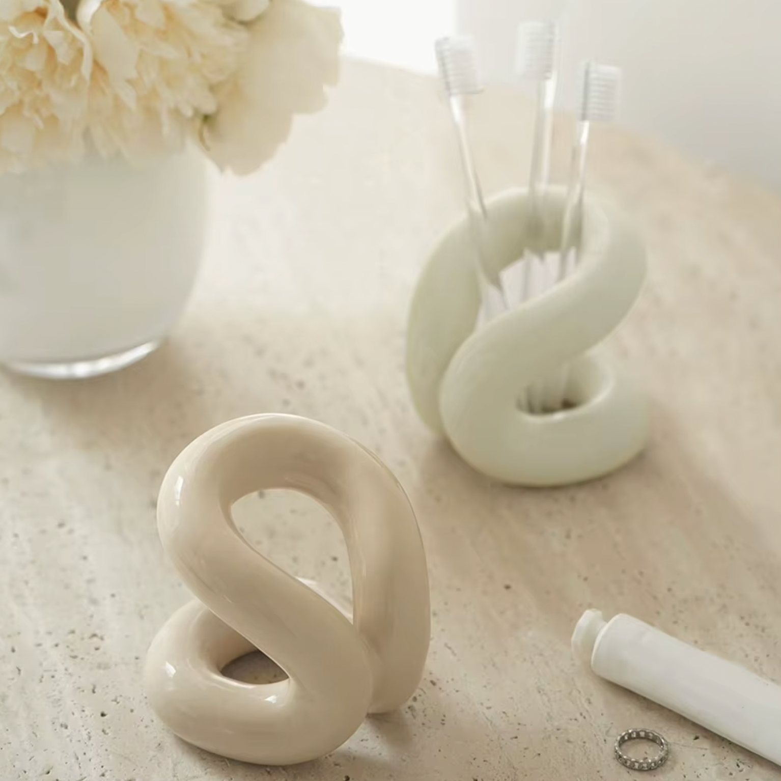 Ceramic Holder Rope Knot 